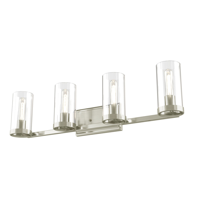 Éclairage pour meuble-lavabo 4 lumières Irsay, Nickel