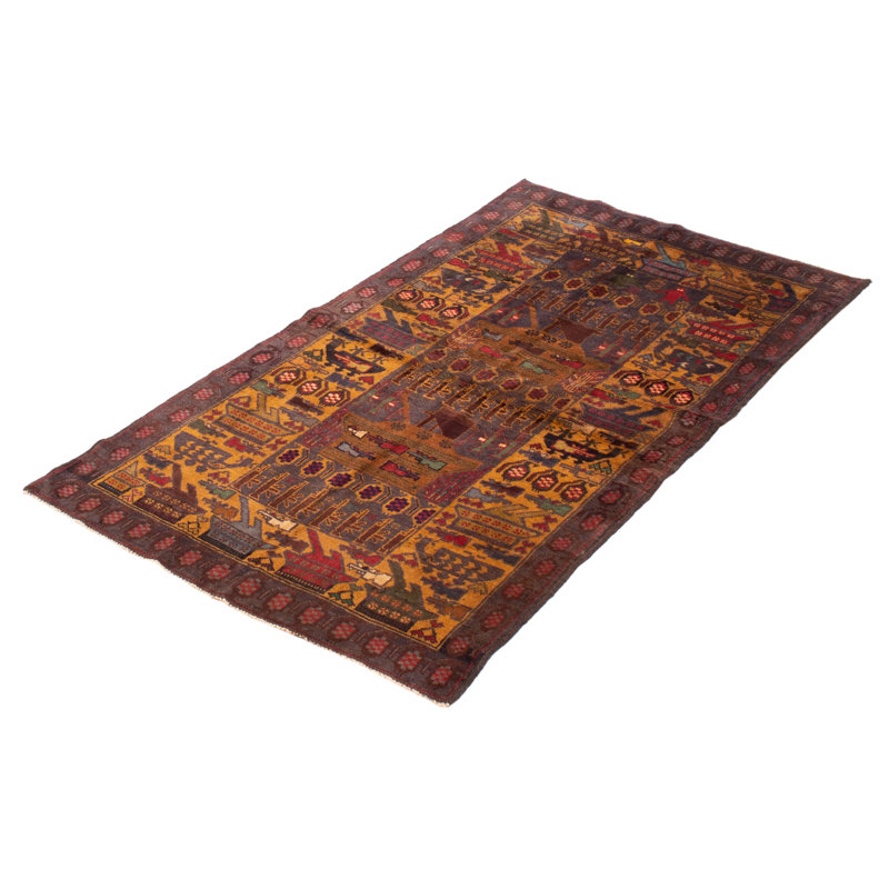 Tapis noir Rare War 3 pi 10 po x 6 pi 8 po