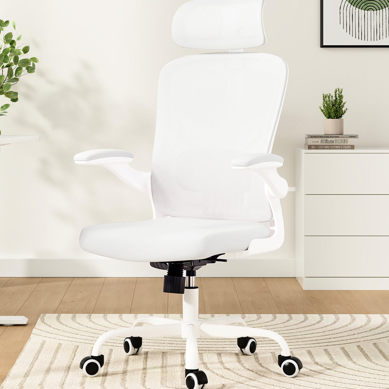 Fauteuil de bureau, lombaire réglable, filet ergonomique, coussin élastique, respirant, ordinateur à bascule 90 - 120 confortable, bureau, salle d'étude, installation rapide