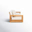 Montford Teak Patio Sofa with Cushions-684620541