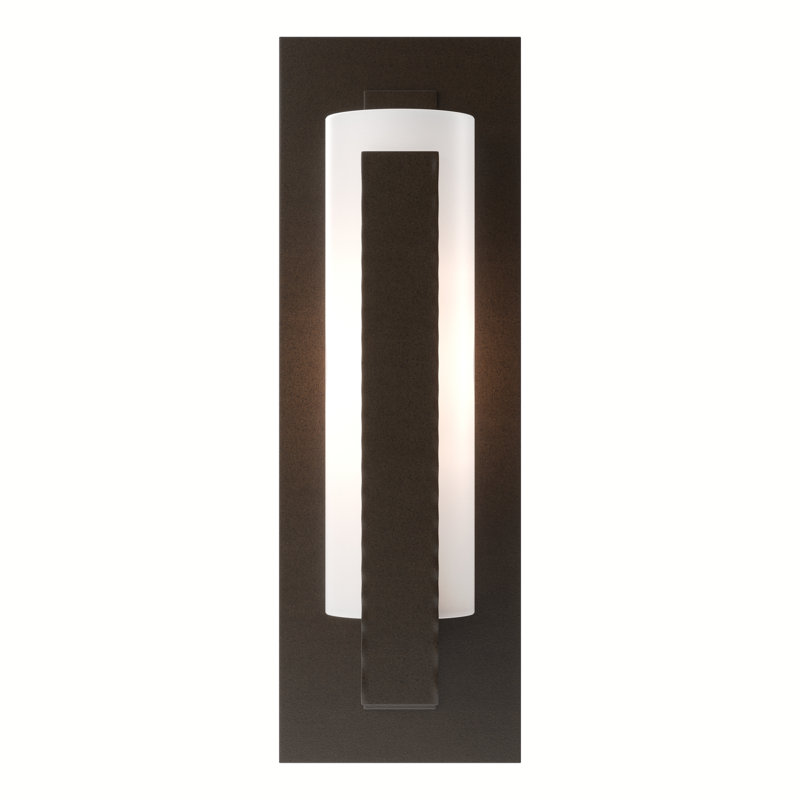 Applique murale encastrée 1 lumière à barre verticale, Bronze huilé, Bronze huilé