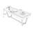 Walnut Rectangular Manufactured Wood Writing desk with drawers desk-1970537771