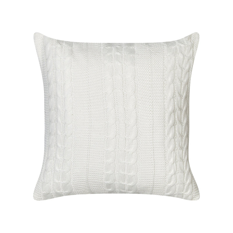 Grazian Square Cushion, White