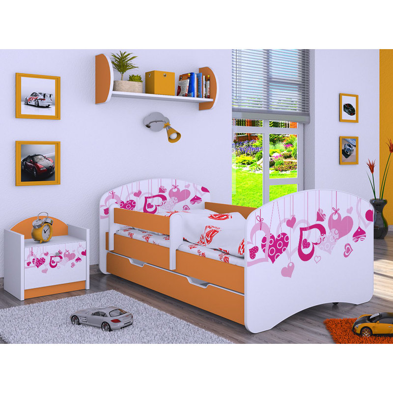 Maplesville Storage Kids Bed, Orange