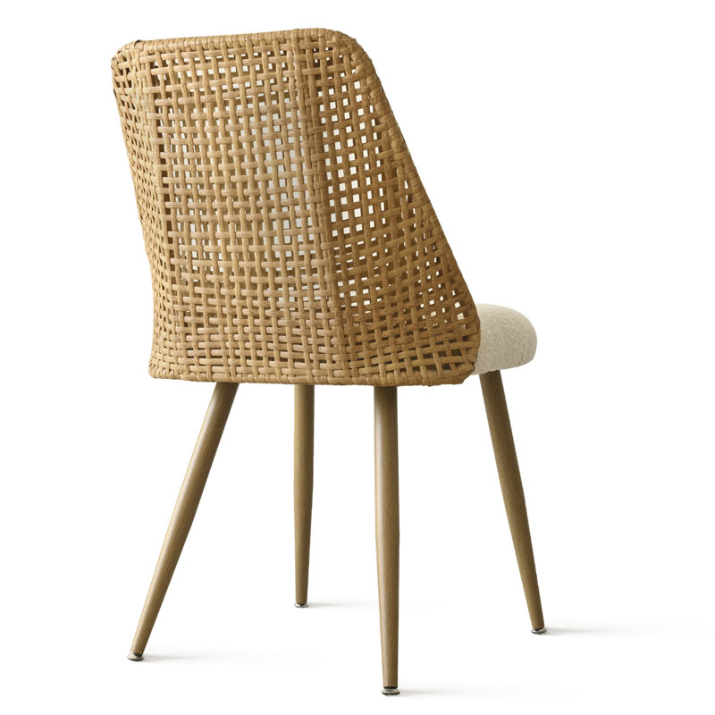 Set of 4 Modern Fabric Upholstered Dining Chairs