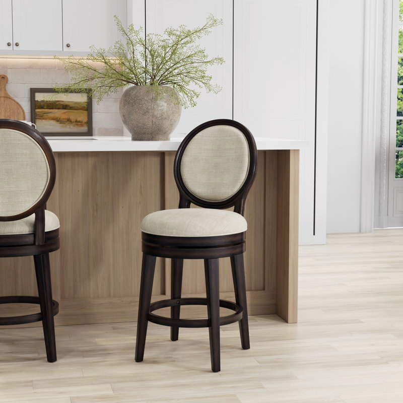 Tabouret pivotant Andranae, Brun, Tabouret de comptoir (siège d'une hauteur de 26,2