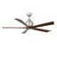 60" Irene 5-Blade Hugger Ceiling Fan with Wall Remote-1087667382-1087667335-1087667352