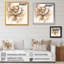 Blooming Beige Floral Design IV - Art mural sur toile floral et botanique-950980954-950980959