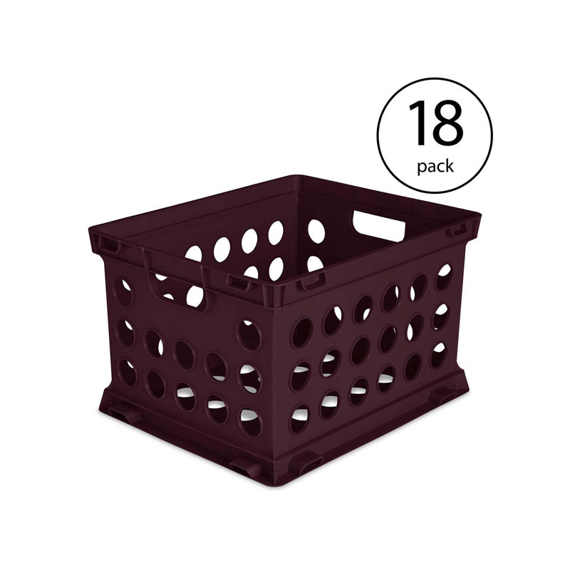 Stackable File Storage Plastic Crate