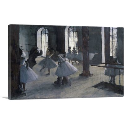 La Repetition Au Foyer De La Danse 1872 by Edgar Degas - Wrapped Canvas Painting -  ARTCANVAS, DEGAS25-1S-18x12