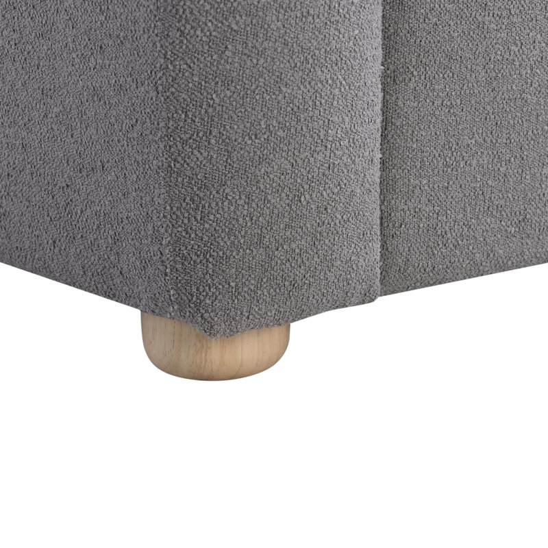 Emily Accent Chair, Gray Polyester