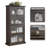 Vintage Four-Tier Display Cabinet with Flip-Up Glass Doors-534242392