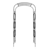 44'' W x 19'' D Metal Arbour in Black