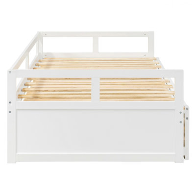 Structure de lit de chambre à coucher, lit de jour avec couchette, lit de jour en bois pour la maison