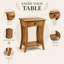 Lukats 60cm Solid Wood Console Table