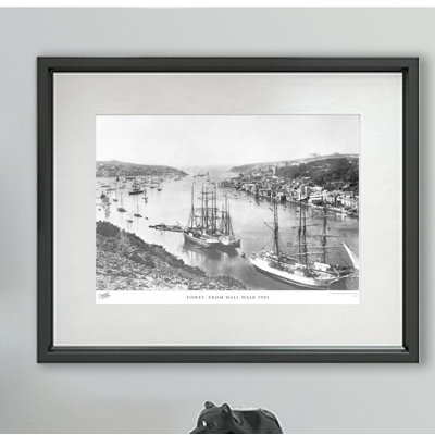 Fowey, From Hall Walk 1901 - Single Picture Frame Print