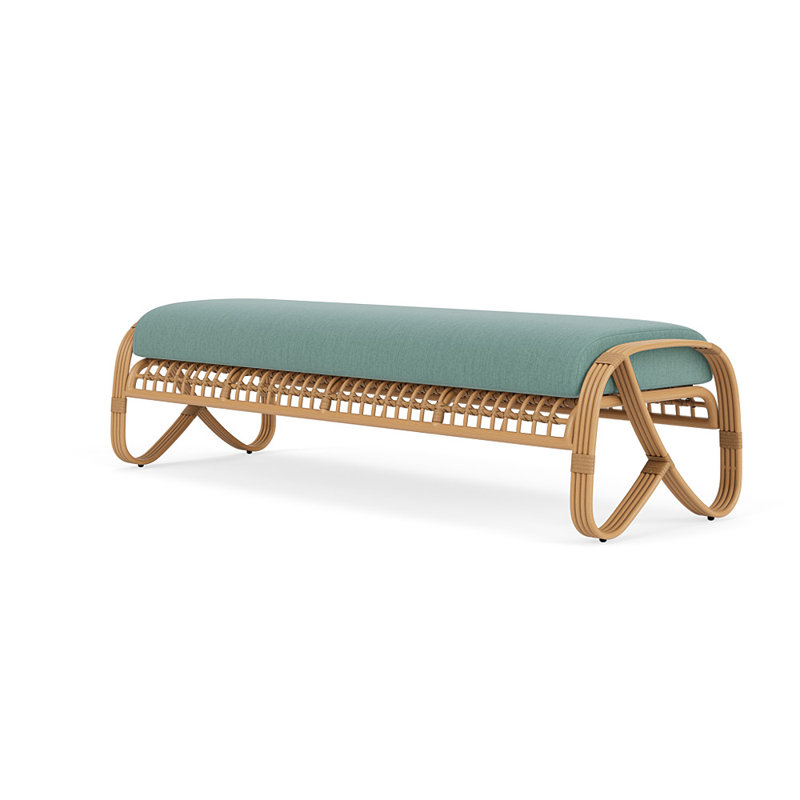 Riviera Outdoor Bench, Loveboat Mint