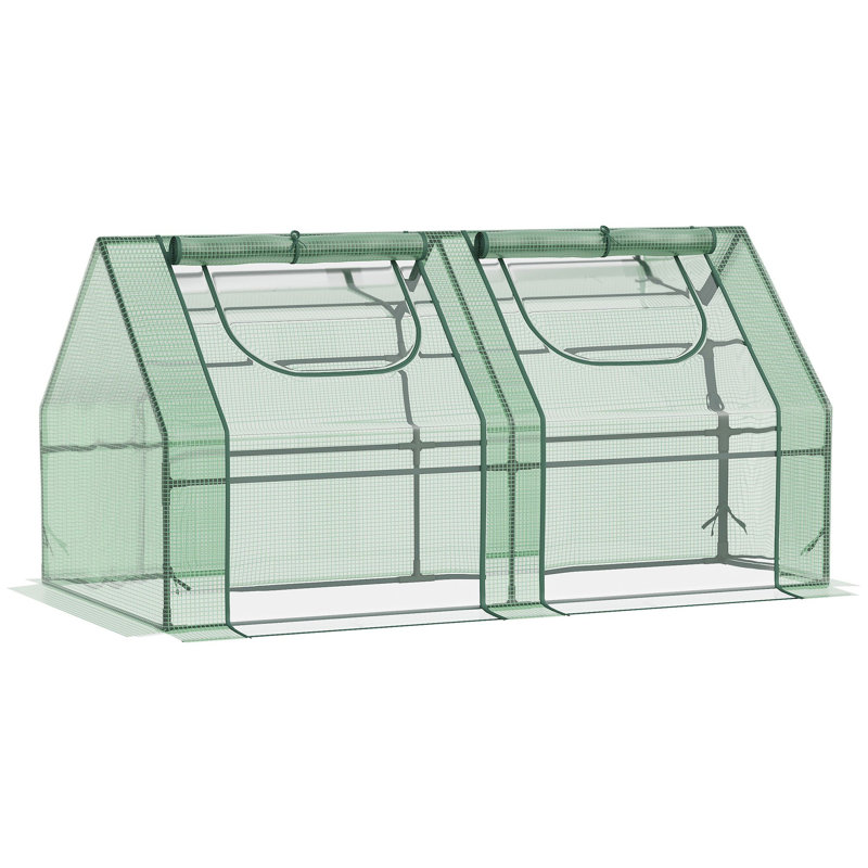 Outsunny 6' X 3' X 3' Portable Greenhouse, Green