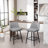 Counter Height Swivel Bar Stools Set Of 2, 360° Swivel Upholstered With Back And Metal Legs, 25.6/-999096029