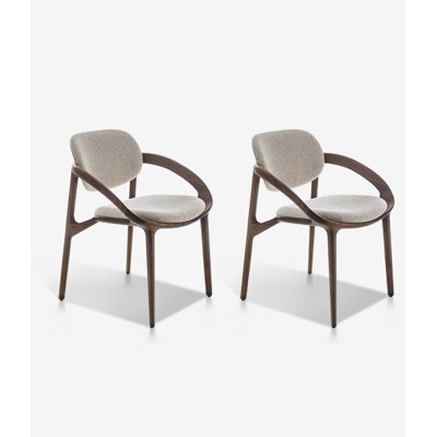 Chinese-Style Simple Solid Wood Ash Wood Armrest Dining Chair