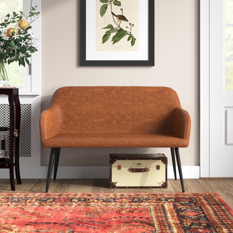 Ankney Faux Leather Bench