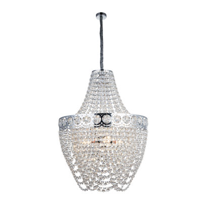 3 - Light Chrome Unique/Statement Pendant