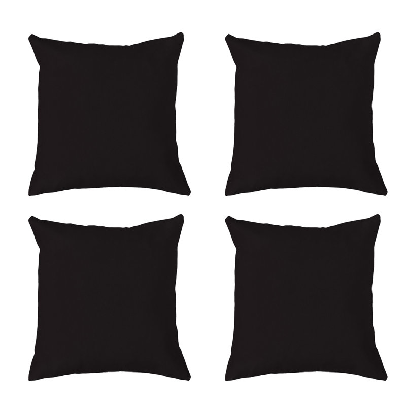 Avik Square Cushion, Black
