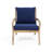 Chanon 2-Person Outdoor Acacia Wood Seating Group with Cushions, Outdoor Set Furniture (3 Piece)-2141744160