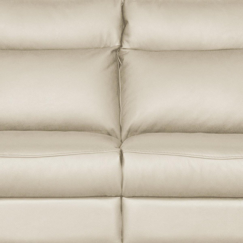 Edelweiss 2 Seater Genuine Leather Sofa, Cream