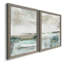 Summer Teal I - ensemble de 2 peintures sur toile encadrées-1457511631-1457511630
