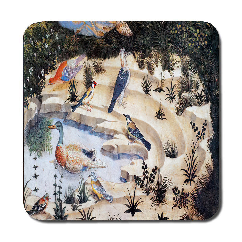 Birds On Pond Placemat And Coaster Set Decorative Tableware
