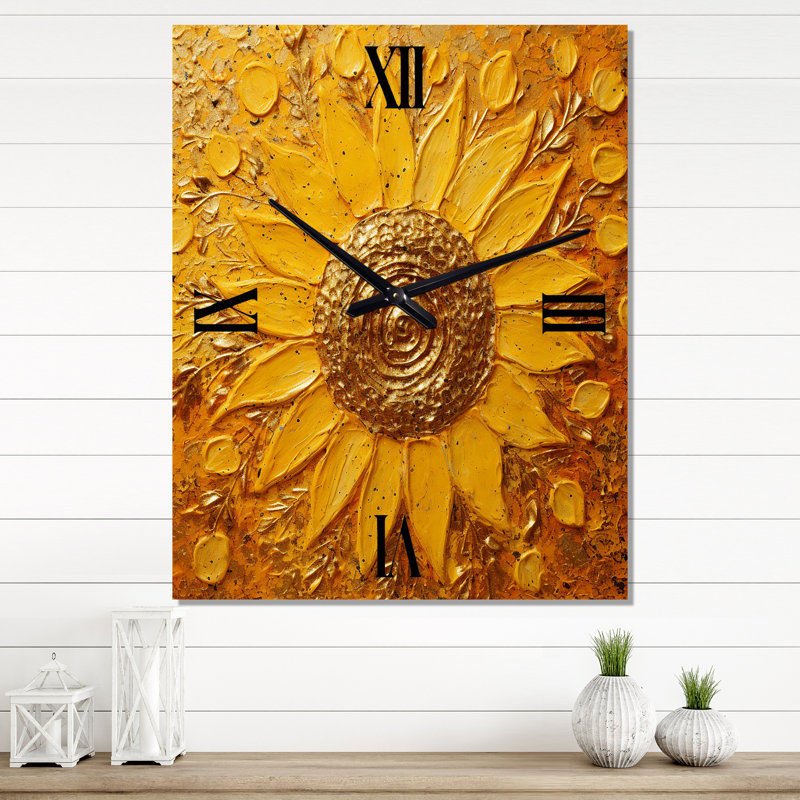 Arquit - Sunflower Wall Clock, Large