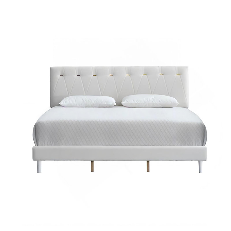 Grand lit WHEAT (matelas non inclus), Queen
