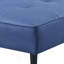 Canapé réglable bleu avec repose-pieds