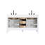 Meuble-lavabo double 60 po blanc-314797650-314797648