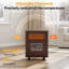 Chauffages d'appoint infrarouges Riifi pour usage intérieur, 1000/1500 W, avec roulettes, thermostat, commutateur °C/°F, mode éco.