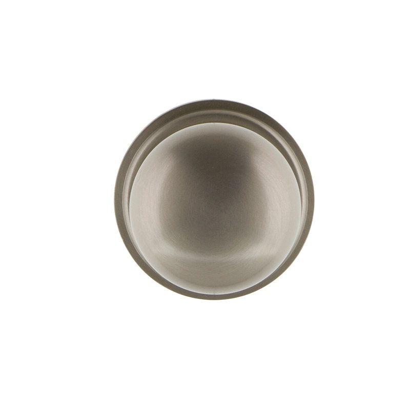 Classic Rosette with New York Door Knob, Satin Nickel, 2-3/8"