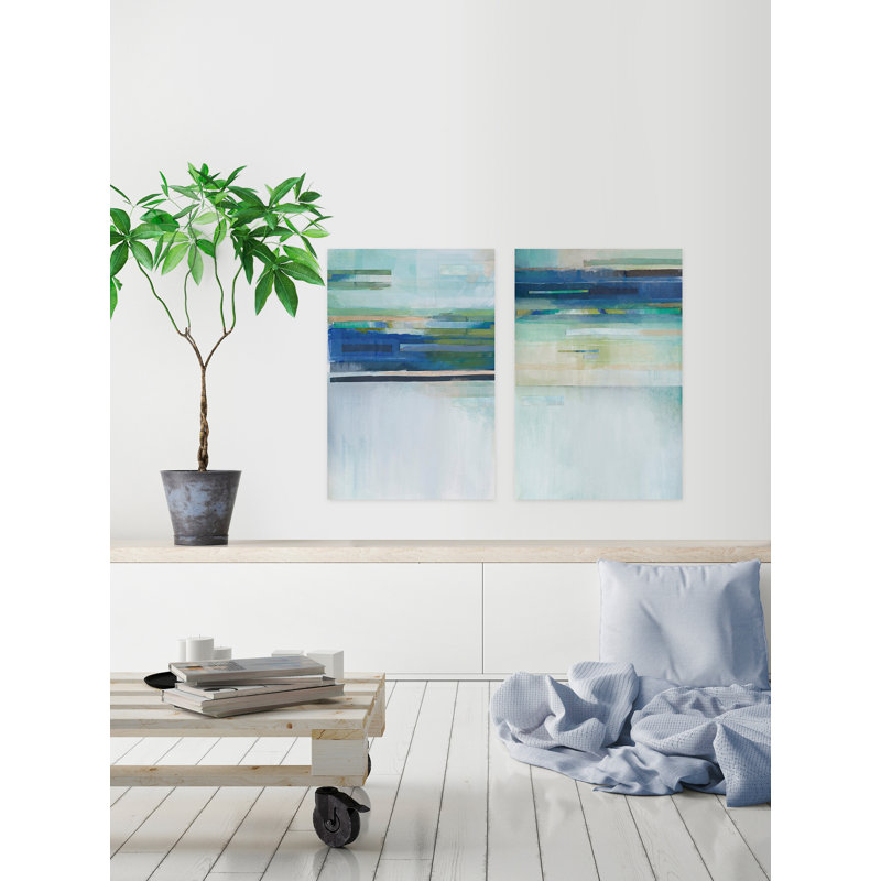 « future flash », ensemble de 2 reproductions de peintures à l’acrylique sur toile tendue, H 45 po x l 30 po x L 1,5 po