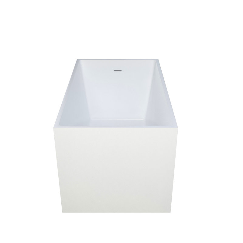47"28" Rectangular Acrylic Tub, White Finish, Thoughtful Design, Quality Resin, , Luxury And Space - Saving Soaker Bathtub, Shape, Comfortable Seat, High Materials, Glossy Appearance, Flexible