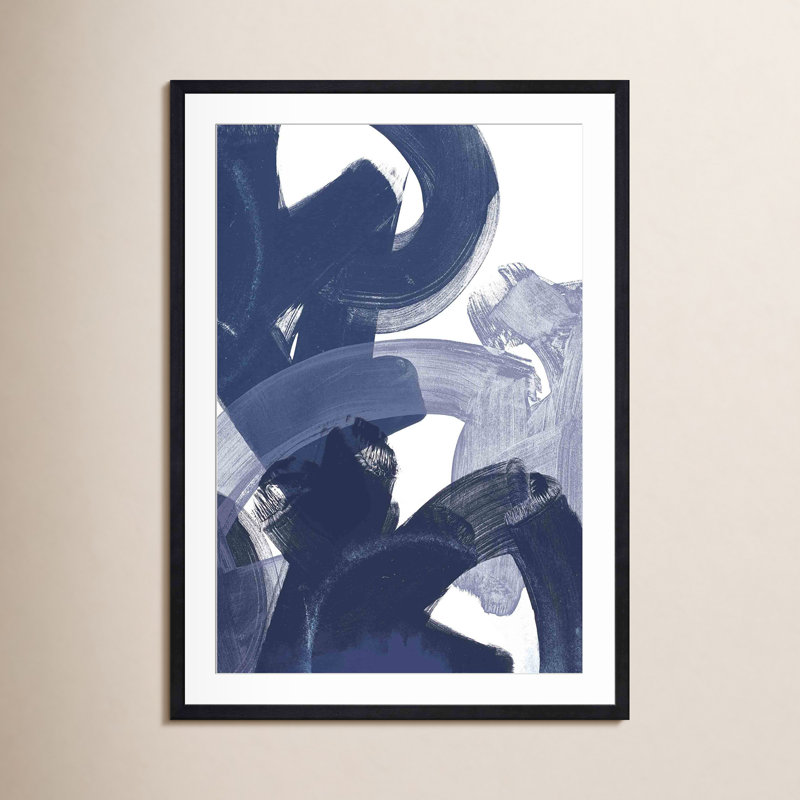 Blue On Blue I, 8"H x 12"W, Black