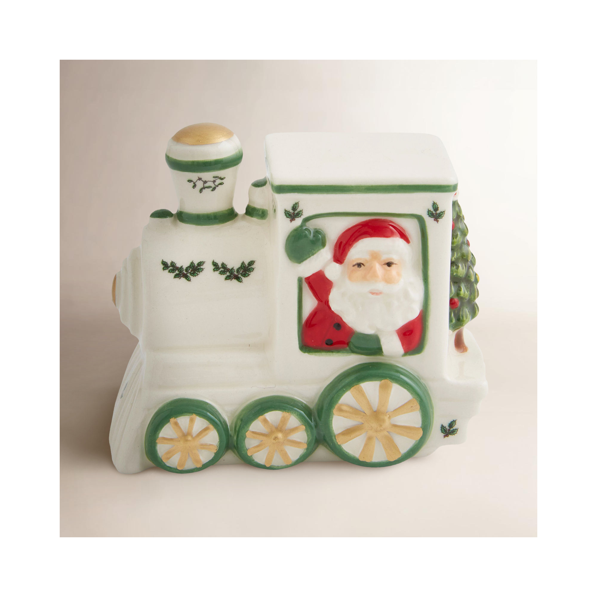 Spode Christmas Tree Village Train Engine 3.75"