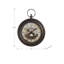 Horloge murale ronde 18 pouces en brun antique vieilli - charme rustique intemporel