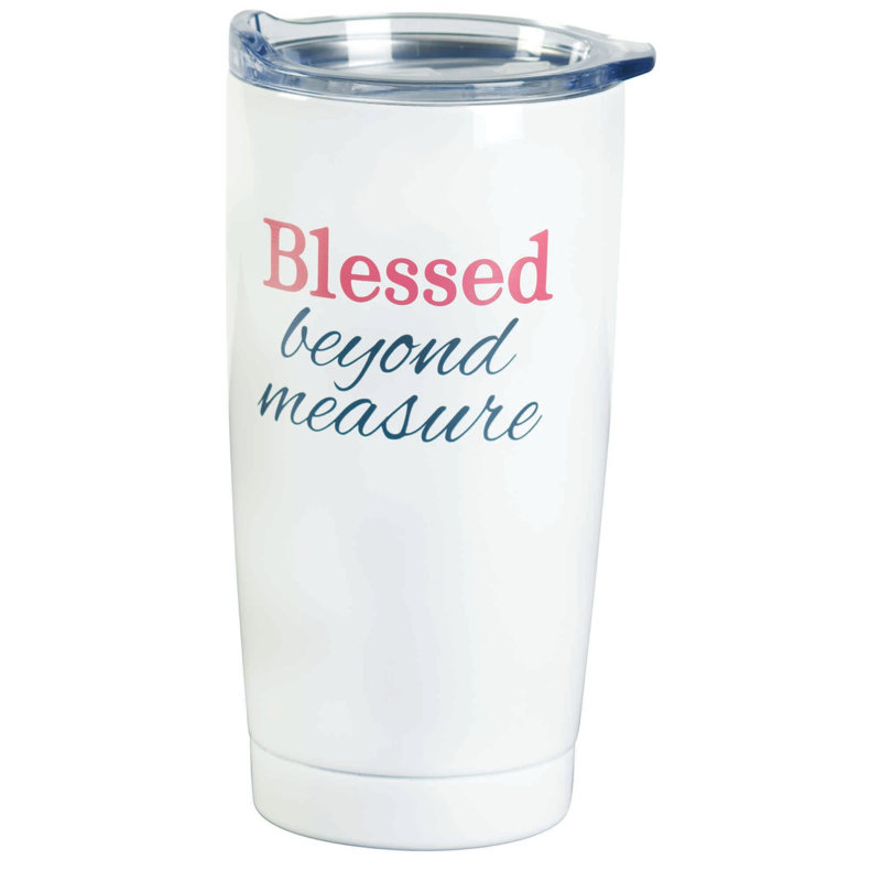 Gobelet Blessed Beyond White 20 oz