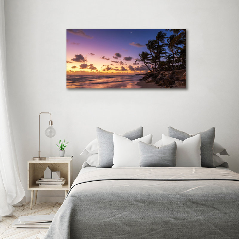 West On The Beach - Wrapped Canvas Print