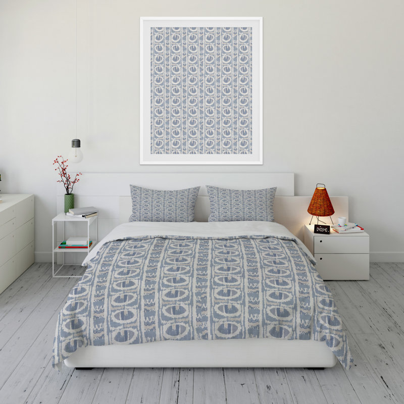 Polyester Twill Abstract Duvet Cover, King Duvet Cover + 2 King Pillowcases