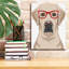 «Labrador Retriever Porter Hipster Glasses» par Furbaby Affiliates, art mural sur toile-1672936237