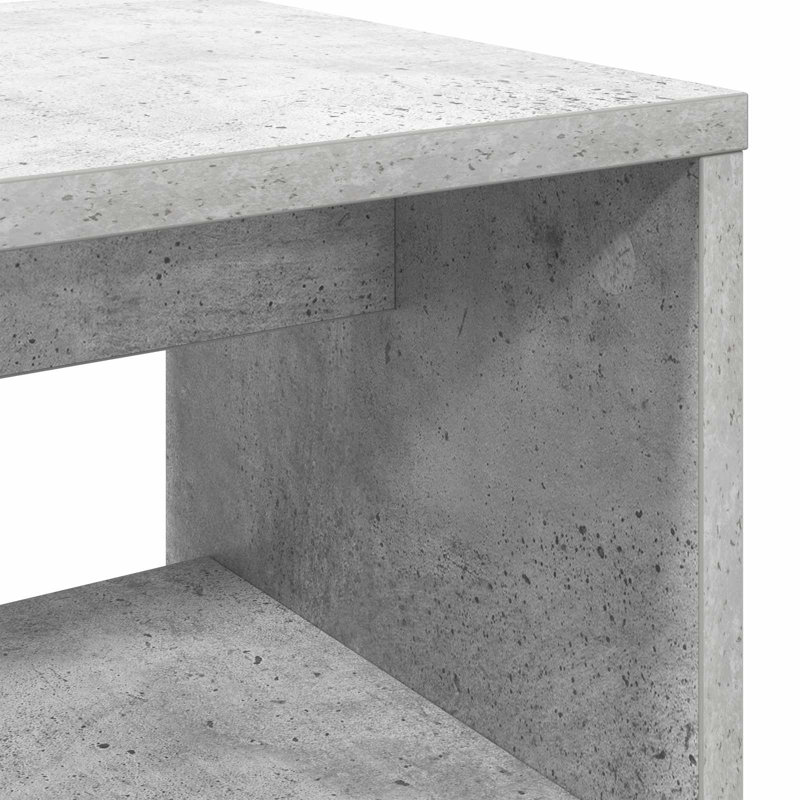 Unfinished TV Stand, Concrete Grey, 40cm H x 80cm L x 30cm W