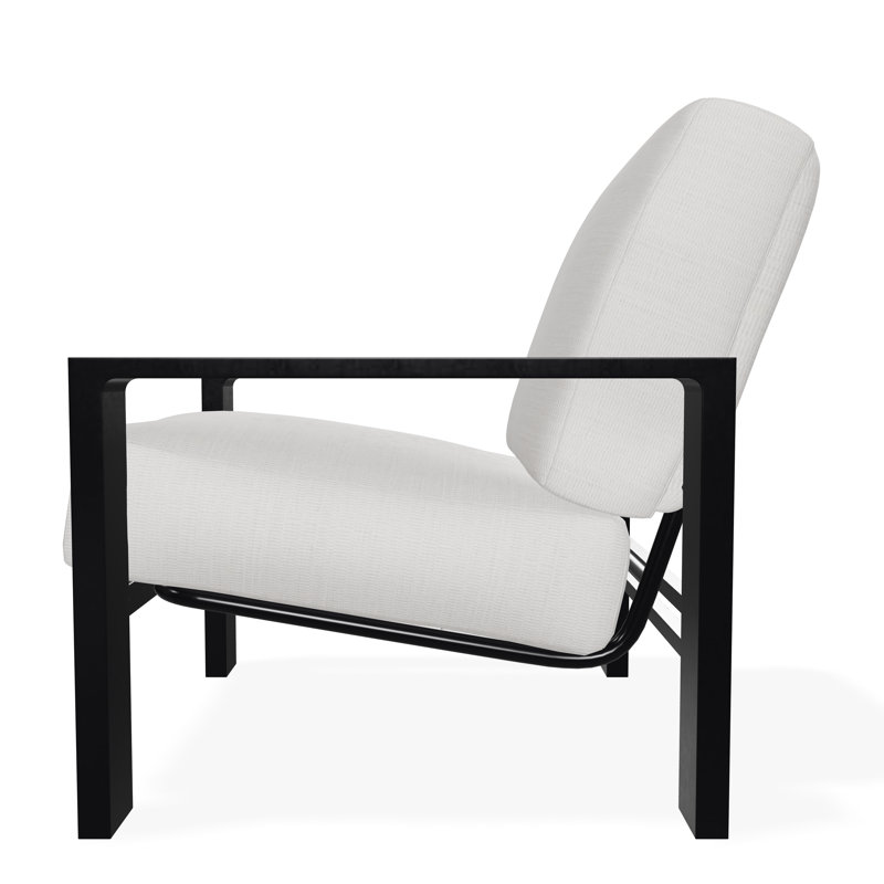 Larssen Outdoor Lounge Chair, Black, Tabloid Cloud