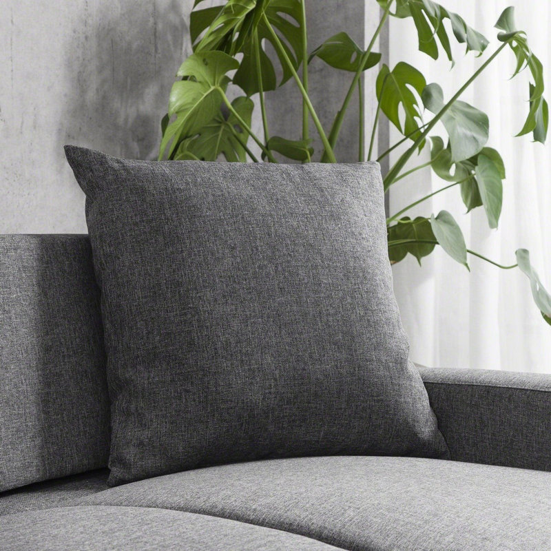 Mitzi Compact 3 Seater Corner Sofa , Grey Linen