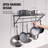 Steel Rectangle Wall Mounted Pot Rack